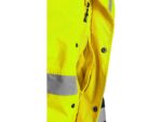 Zateplená reflexná bunda OXFORD Hi-Vis, žltá – Obrázok 4