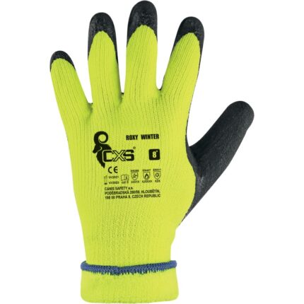 Zateplené pracovné rukavice ROXY WINTER máčané v latexovej pene