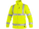 Reflexná fleecová bunda PRESTON Hi-Vis, žltá