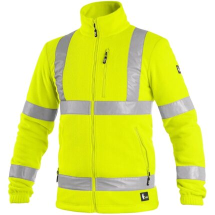 Reflexná fleecová bunda PRESTON Hi-Vis, žltá