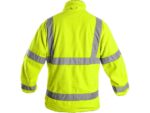 Reflexná fleecová bunda PRESTON Hi-Vis, žltá – Obrázok 2