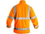 Reflexná fleecová bunda PRESTON Hi-Vis, oranžová – Obrázok 2