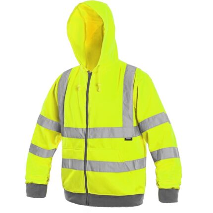 Reflexná mikina FROME Hi-Vis, žltá