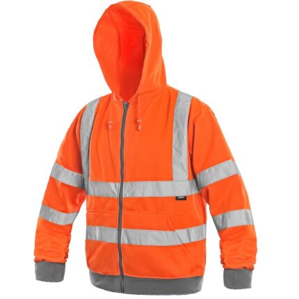 Reflexná mikina FROME Hi-Vis, oranžová