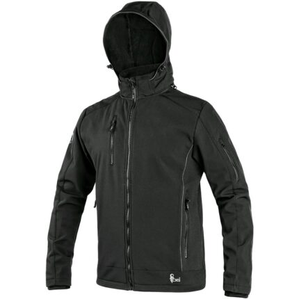 Softshellová bunda DURHAM unisex, čierna