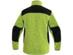 Pletená bunda GARLAND unisex, zeleno-čierna – Obrázok 2