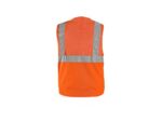Reflexná vesta DORSET Hi-Vis, oranžová – Obrázok 2