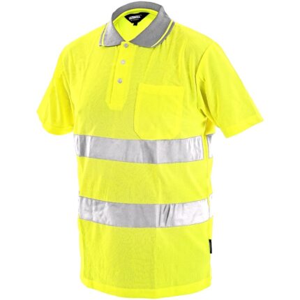 Reflexná polokošeľa DOVER Hi-Vis, žltá