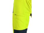 Reflexné nohavice CXS HALIFAX Hi-Vis s náprsenkou, žlté – Obrázok 3