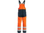 Reflexné nohavice CXS HALIFAX Hi-Vis s náprsenkou, oranžové – Obrázok 2