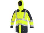 Zateplená reflexná bunda LONDON Hi-Vis 5v1, žlto-modrá