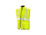 Zateplená reflexná bunda LONDON Hi-Vis 5v1, žlto-modrá – Obrázok 5