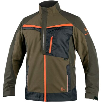 Montérková blúza CXS NAOS- khaki-oranžová