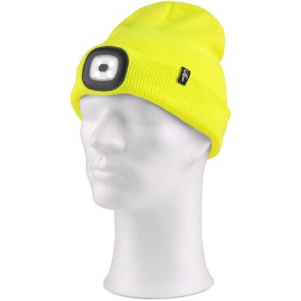 Čiapka CXS TYNAN s LED svetlom, žltá