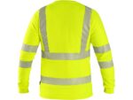 Reflexné tričko CXS OLDHAM Hi-Vis s dlhým rukávom, žlté – Obrázok 2