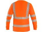 Reflexné tričko CXS OLDHAM Hi-Vis s dlhým rukávom, oranžové – Obrázok 2