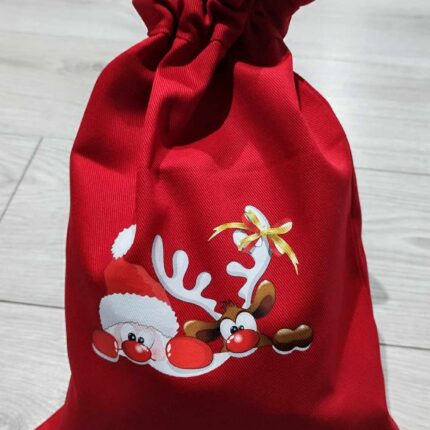 Mikulášske vrecúško pre deti- Santa a Rudolf