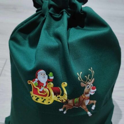 Mikulášske vrecúško pre deti- Santa na saniach